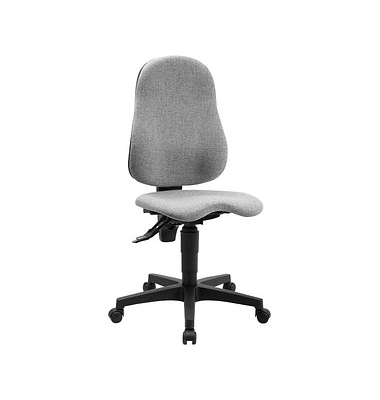 Topstar Bürostuhl Ortho Point, PO90G23 Stoff grau, Gestell schwarz