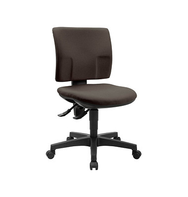 Topstar Bürostuhl Pro 30, PU300G08 Stoff braun, Gestell schwarz