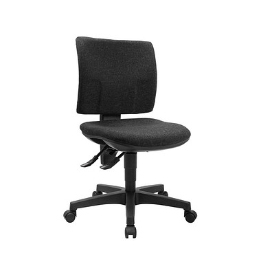 Topstar Bürostuhl Pro 30, PU300G22 Stoff anthrazit, Gestell schwarz