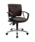 Topstar Bürostuhl Pro 30 chrom, PU39AG08 Stoff braun, Gestell chrom