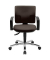 Topstar Bürostuhl Pro 30 chrom, PU39AG08 Stoff braun, Gestell chrom