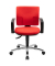 Topstar Bürostuhl Pro 30 chrom, PU39AG21 Stoff rot, Gestell chrom