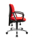 Topstar Bürostuhl Pro 30 chrom, PU39AG21 Stoff rot, Gestell chrom