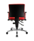 Topstar Bürostuhl Pro 30 chrom, PU39AG21 Stoff rot, Gestell chrom