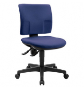 Topstar Bürostuhl Pro 30, PU300G26 Stoff blau, Gestell schwarz