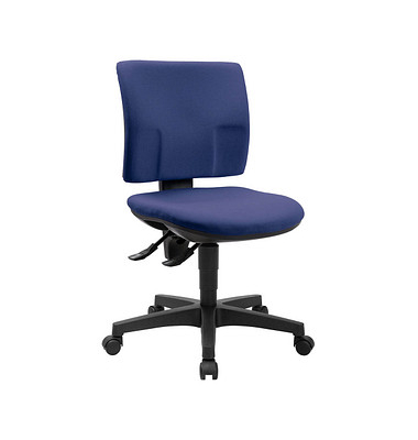 Topstar Bürostuhl Pro 30, PU300G26 Stoff blau, Gestell schwarz