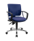 Topstar Bürostuhl Pro 30 chrom, PU39AG26 Stoff blau, Gestell chrom