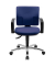 Topstar Bürostuhl Pro 30 chrom, PU39AG26 Stoff blau, Gestell chrom