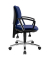 Topstar Bürostuhl Pro 30 chrom, PU39AG26 Stoff blau, Gestell chrom