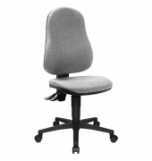 Topstar Bürostuhl Point 60, 8160G23 Stoff grau, Gestell schwarz