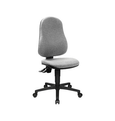 Topstar Bürostuhl Point 60, 8160G23 Stoff grau, Gestell schwarz