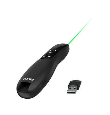 hama Presenter Greenlight-Pointer 4in1, grüner Laser