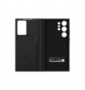 Smart View Wallet Handyhülle für SAMSUNG Galaxy S23 Ultra schwarz