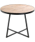 Beistelltisch 24466, 37cm (H), 40x40cm (BxT), rund, bergen-eiche / schwarz