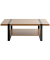 Couchtisch, 45cm (H), 120x60cm (BxT), rechteckig, bologna-eiche / schwarz