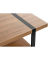 Couchtisch, 45cm (H), 120x60cm (BxT), rechteckig, bologna-eiche / schwarz