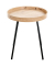Beistelltisch 25485, 45cm (H), 40x40cm (BxT), rund, eiche / schwarz