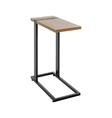 Beistelltisch 37100, 64cm (H), 24x49cm (BxT), rechteckig, bologna-eiche / schwarz