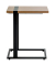 Beistelltisch 37100, 64cm (H), 24x49cm (BxT), rechteckig, bologna-eiche / schwarz