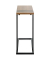 Beistelltisch 37100, 64cm (H), 24x49cm (BxT), rechteckig, bologna-eiche / schwarz