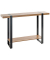 Konsolentisch 37101, 82cm (H), 120x30cm (BxT), rechteckig, bologna-eiche / schwarz