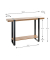 Konsolentisch 37101, 82cm (H), 120x30cm (BxT), rechteckig, bologna-eiche / schwarz