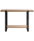 Konsolentisch 37101, 82cm (H), 120x30cm (BxT), rechteckig, bologna-eiche / schwarz