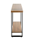Konsolentisch 37101, 82cm (H), 120x30cm (BxT), rechteckig, bologna-eiche / schwarz
