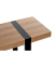Konsolentisch 37101, 82cm (H), 120x30cm (BxT), rechteckig, bologna-eiche / schwarz