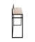 Konsolentisch 37465, 89cm (H), 100x30cm (BxT), rechteckig, bergen-eiche / schwarz