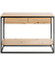 Konsolentisch 37478, 75cm (H), 100x35cm (BxT), rechteckig, bergen-eiche / schwarz
