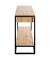 Konsolentisch 37478, 75cm (H), 100x35cm (BxT), rechteckig, bergen-eiche / schwarz