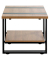 Beistelltisch 47177, 45cm (H), 45x45cm (BxT), quadratisch, bologna-eiche / schwarz
