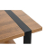 Beistelltisch 47177, 45cm (H), 45x45cm (BxT), quadratisch, bologna-eiche / schwarz