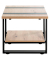 Beistelltisch 47477, 45cm (H), 45x45cm (BxT), quadratisch, eiche / schwarz