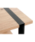Beistelltisch 47477, 45cm (H), 45x45cm (BxT), quadratisch, eiche / schwarz