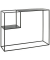 Konsolentisch 47518, 80cm (H), 100x30cm (BxT), rechteckig, schwarz / schwarz