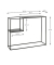 Konsolentisch 47518, 80cm (H), 100x30cm (BxT), rechteckig, schwarz / schwarz