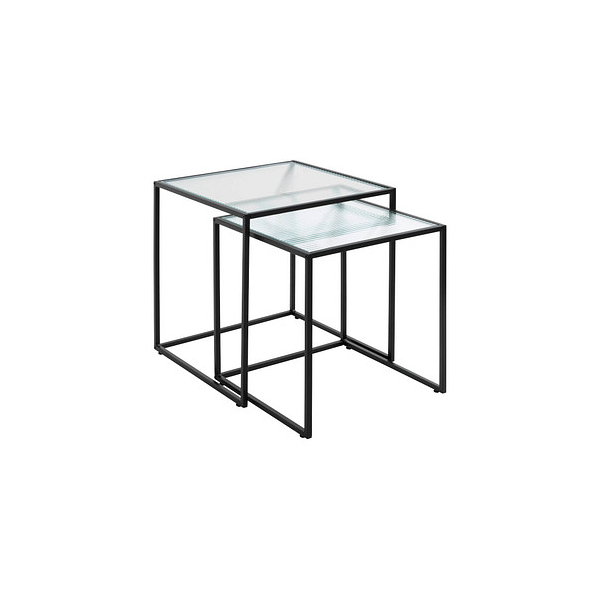4001070475305 - Beistelltische-Set Glas schwarz 4001070475305 HAKU Möbel 4001070475305 - Beistelltische-Set Glas schwarz 4001070475305 HAKU Möbel