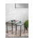 Beistelltisch 47530, 44/49cm (H), 40/45cmx40/45cm (BxT), quadratisch, transparent / schwarz