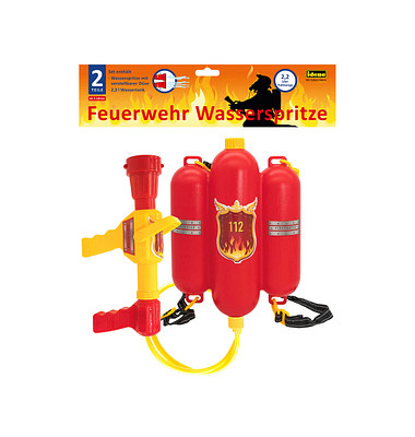 Idena Wasserpistole Feuerwehr  rot