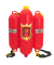 Idena Wasserpistole Feuerwehr  rot