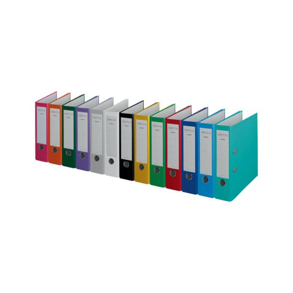 20 Stück Centra Ordner Chromos 230143, A4 80mm breit PP vollfarbig farbig sortiert 3034152301439 Centra
