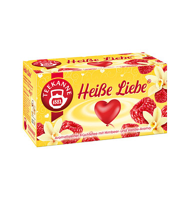 Tee Hei&szlig;e Liebe 7843, Himbeer- und Vanille, Beutel