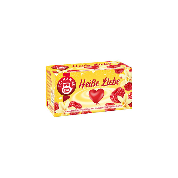 Teekanne Tee Heiße Liebe 7843, Himbeer- und Vanille, Beutel 4009300019367 Teekanne 20 Beutel