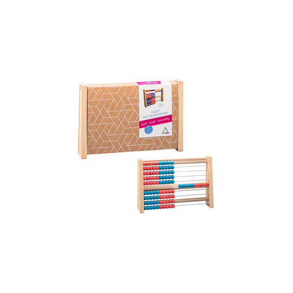 4260414066665 - Wissner aktiv lernen - 100er Rechenrahmen rot blau aus RE-Wood® 4260414066665 - Wissner aktiv lernen - 100er Rechenrahmen rot blau aus RE-Wood®