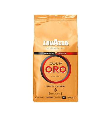 LAVAZZA Qualita Oro Kaffeebohnen Arabicabohnen mild 1,0 kg