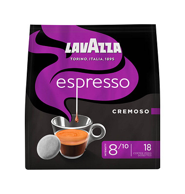 LAVAZZA Espresso Cremoso Kaffeepads Arabica- und Robustabohnen 125,0 g LAVAZZA Espresso Cremoso Kaffeepads Arabica- und Robustabohnen 125,0 g