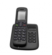 Telekom Sinus A32 Schnurloses Telefon mit Anrufbeantworter ebenholz