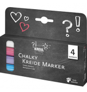 4 KREUL Chalky Kreidemarker farbsortiert 2,0 - 3,0 mm